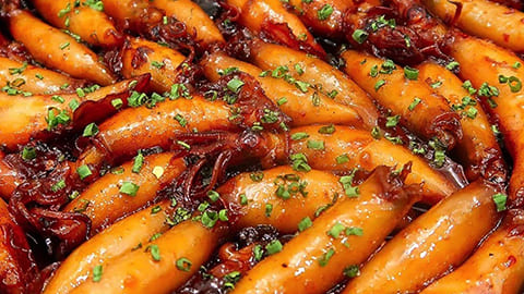 Mực sữa chiên nước mắm Mực sữa chiên nước mắm