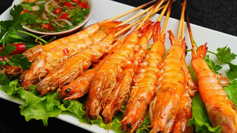 Tôm nướng muối ớt Tôm nướng muối ớt