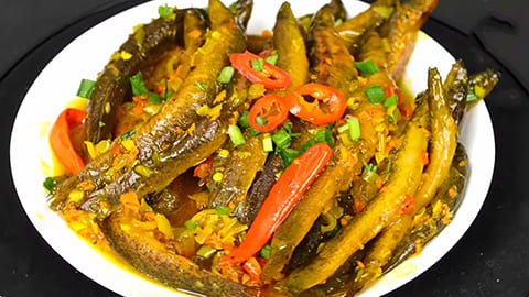 Cá chạch kho nghệ Cá chạch kho nghệ
