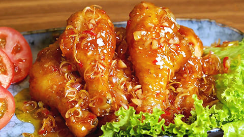 Cách làm đùi gà chiên nước mắm Cách làm đùi gà chiên nước mắm